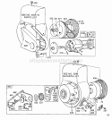 Blower HsgsRewind Starters Diagram and Parts List for  Briggs and Stratton Engine